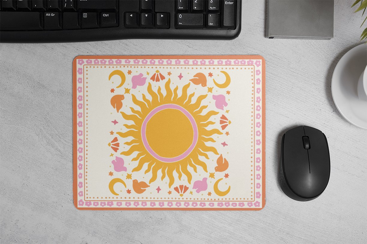 Sunny Blossom Charm Mouse Pad