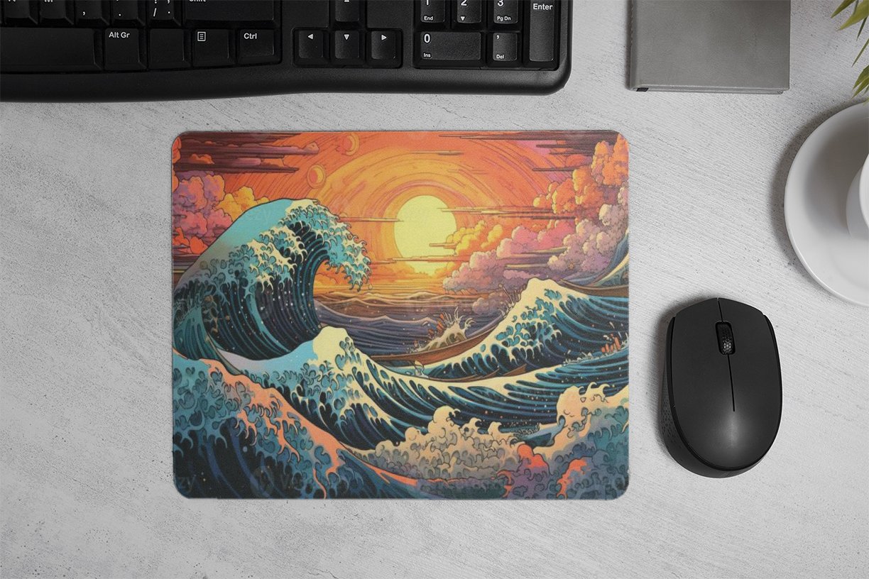 Waves Mouse Pad