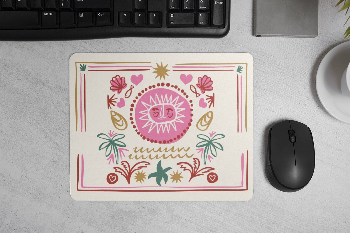 Pink Paradise Mouse Pad