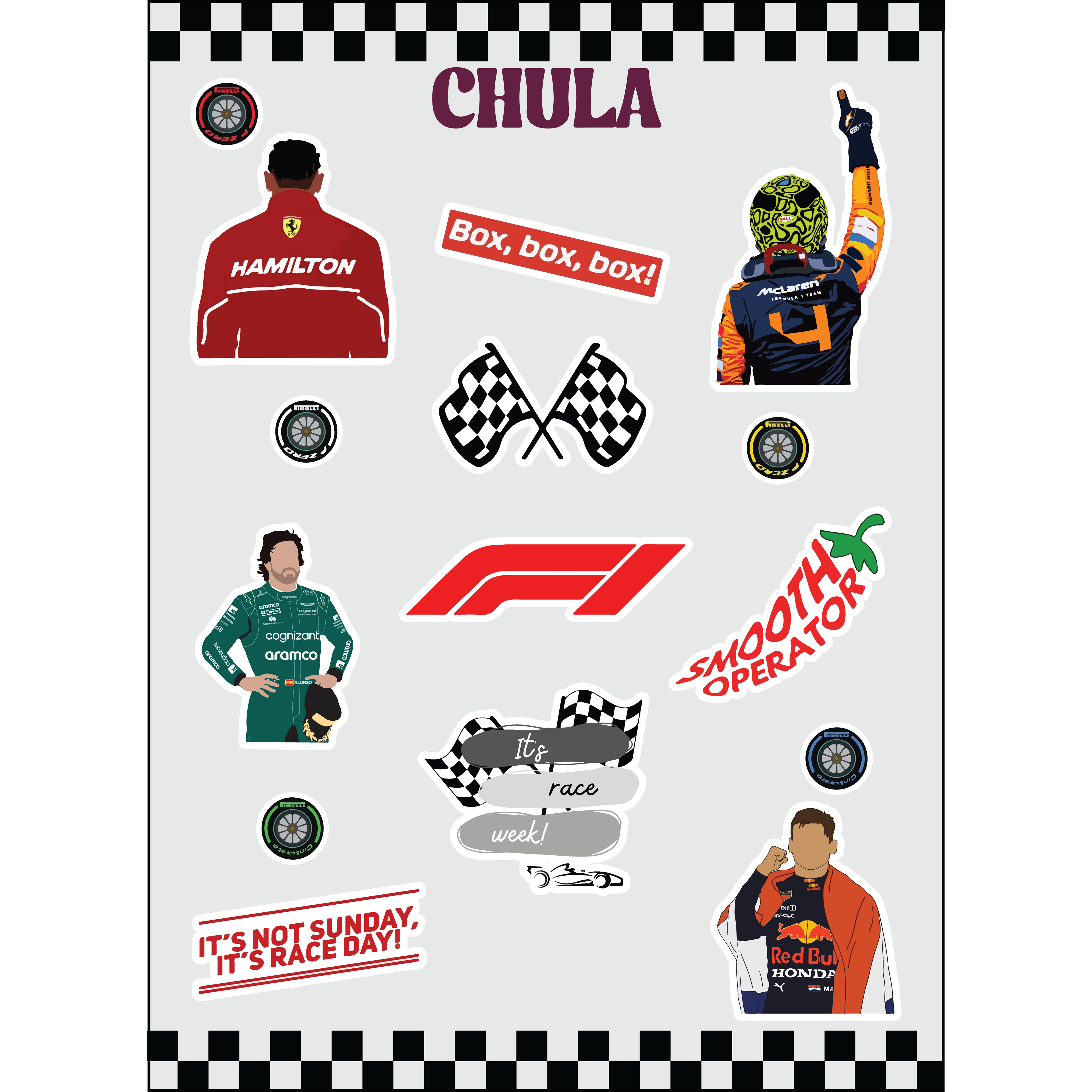 F1 Sticker Pack