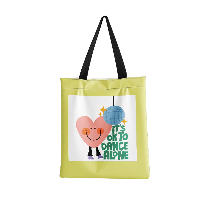It's Ok To Dance Alone Allover Totebag