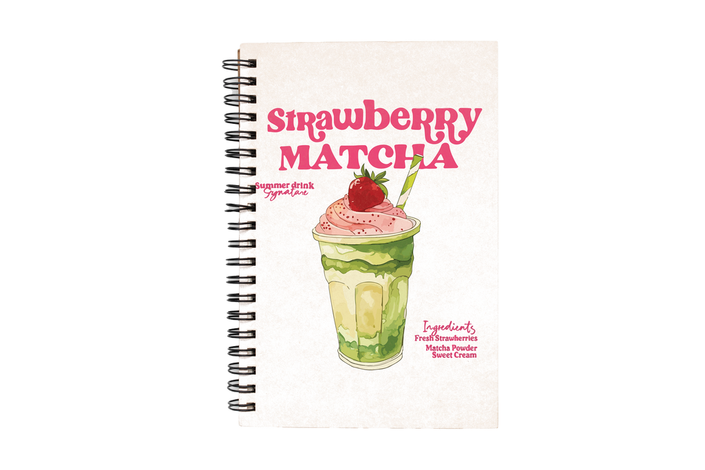 Strawberry Matcha Notebook